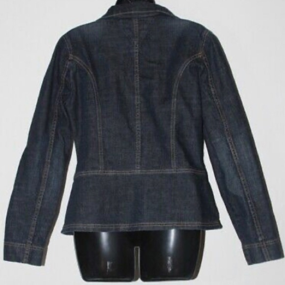 Tommy Hilfiger | Women's vintage cropped denim Jean  jacket size Medium - Picture 3 of 8